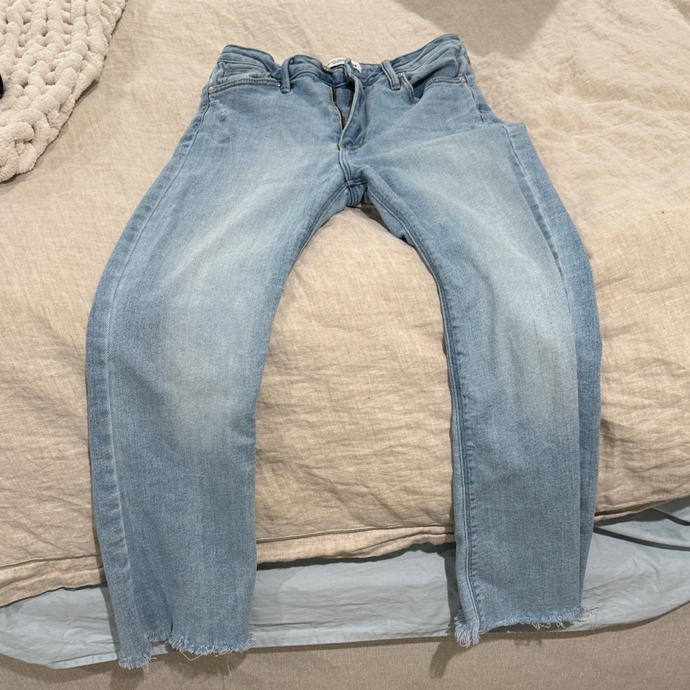 Just Black Light Blue Straight Leg Jeans